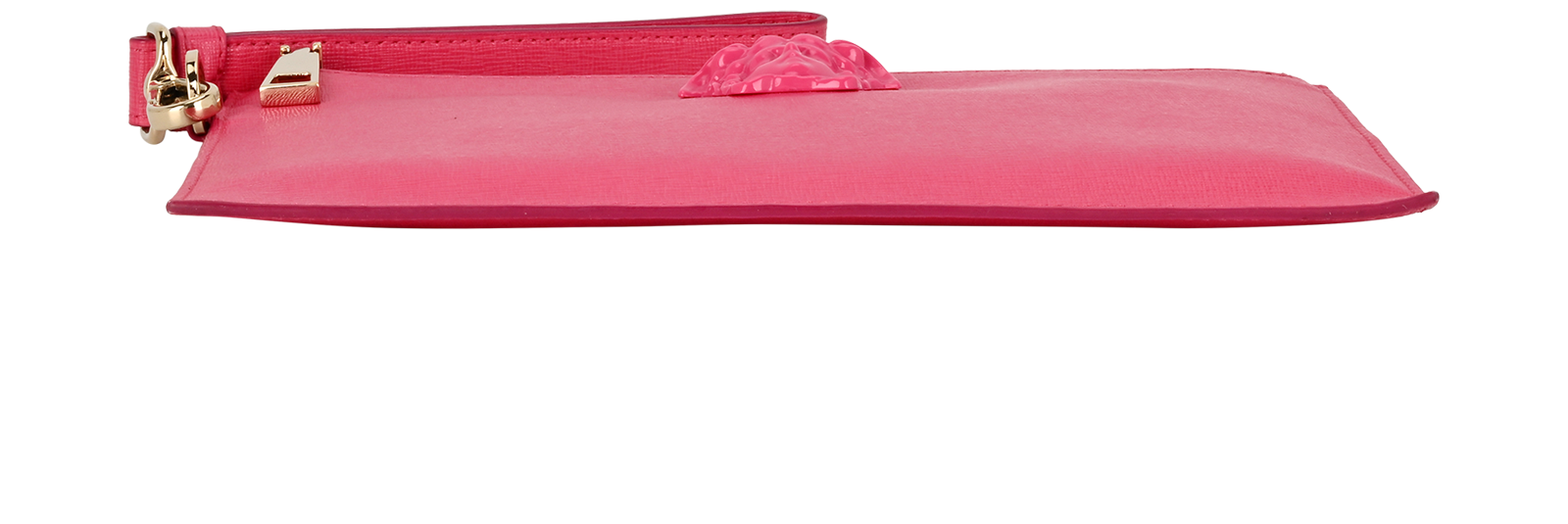 Versace Medusa Wristlet, &pound;250, Handbags, Pink, Leather, Top view